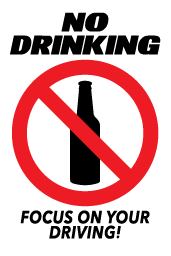 FTD Rückspiegelanhänger No Drinking